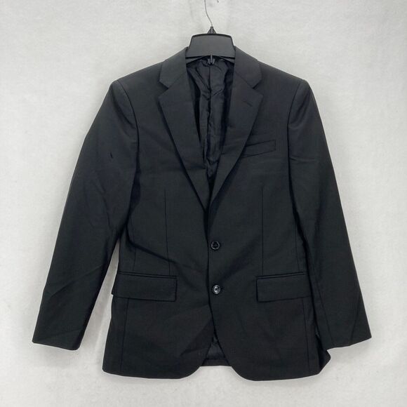 J.Crew Ludlow Slim Fit Suit Jacket Blazer Mens 36S Black Wool Loro Piana Vented